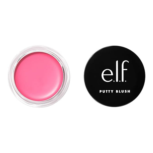 e.l.f. Putty Blush, Creamy & High-Pigment Formula For A Natural Glow, Delivers A Semi-Matte & Powder Finish, Vegan & Cruelty-Free, Bora Bora-VivaGrace Women
