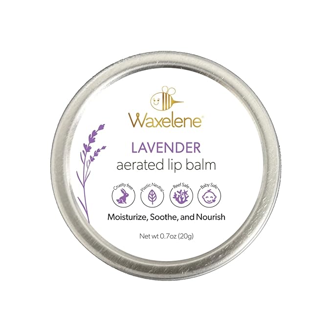 Lavender Aerated Lip Balm tin - Single-VivaGrace Women