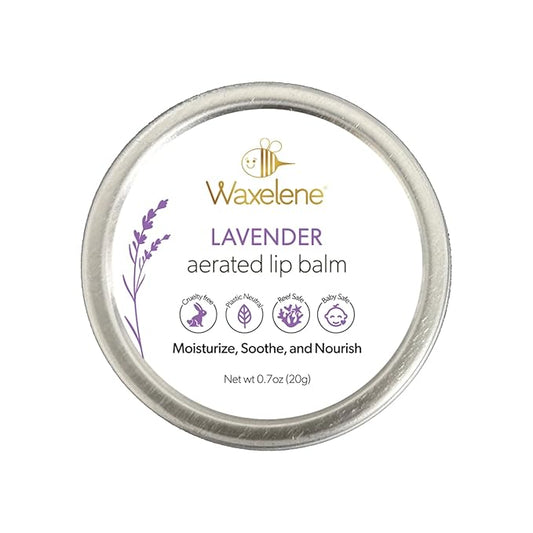 Lavender Aerated Lip Balm tin - Single-VivaGrace Women
