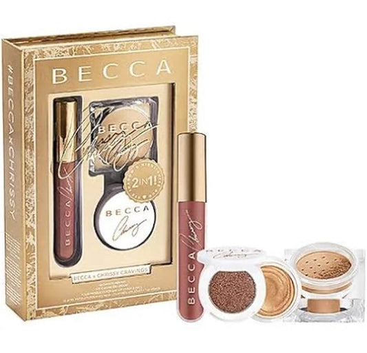 Becca x Chrissy Teigen Cravings Glow Recipe Face Makeup Kit 4 Pc Set-VivaGrace Women