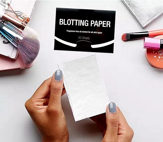 2 Pks FRAGRANCE-FREE Unscented Natural Abaca Blotting Paper - 100 Oil Blotting Sheets - Makeup Friendly UNISEX Oily Skin Shine Blotter Photography Zoom Meetings Travel Gym School - MADE IN TAIWAN-VivaGrace Women