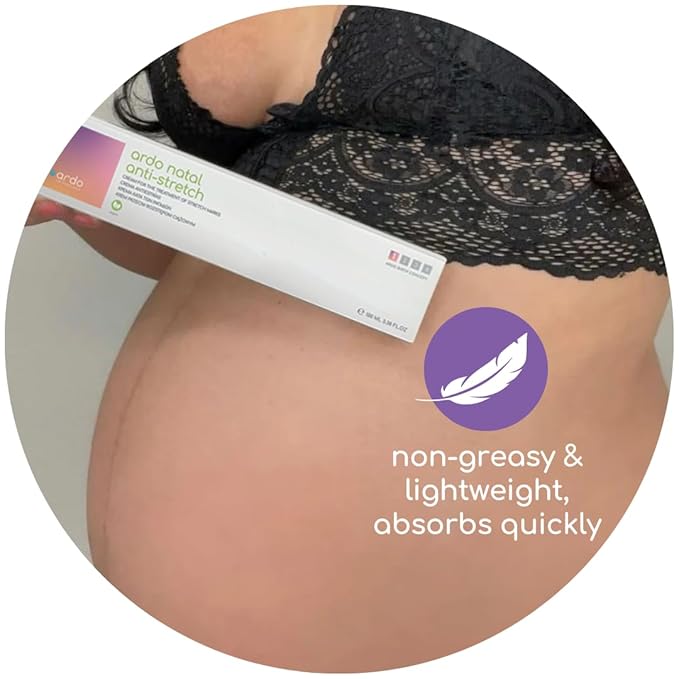 ARDO Anti-Stretch Mark Cream, Swiss Formula. Helps Prevent & Reduce Stretch Marks During Pregnancy & After Birth, Cruelty-Free, Vegan & Fragrance Free, Made in Europe, (100ml/3.4 fl.oz)-VivaGrace Women