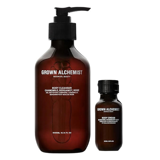 Grown Alchemist Body Cleanser (300ml) + Body Cream Travel Mini (50ml) DUO Kit-VivaGrace Women
