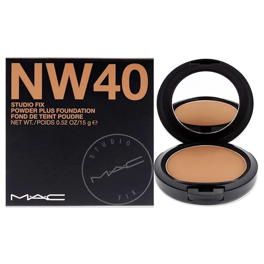 Mac Studio Fix Powder Plus Foundation Nw40 15gm/0.52 Oz-VivaGrace Women