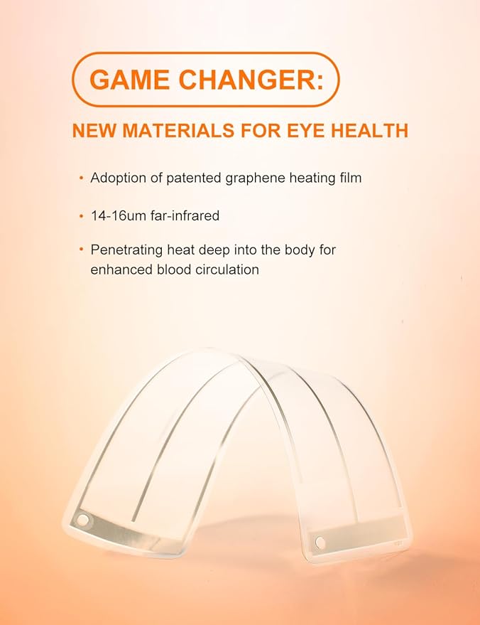 Heated Eye Mask, Cordless Heat Eye Compress for for Dry Eye Stye Relax Eye Strain, Portable Electric Warm Eye Mask for Blepharitis, Chalazion, Eye Fatigue or MGD-VivaGrace Women