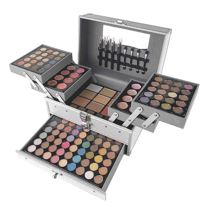 VERONNI 132 Colors All In One Makeup Palette For Women, Eyeshadow Makeup Palette Set, Professional Full Eye Makeup Kit Lipstick Concealer Contour Face Makeup Cosmetics Kit (132 colors)-VivaGrace Women