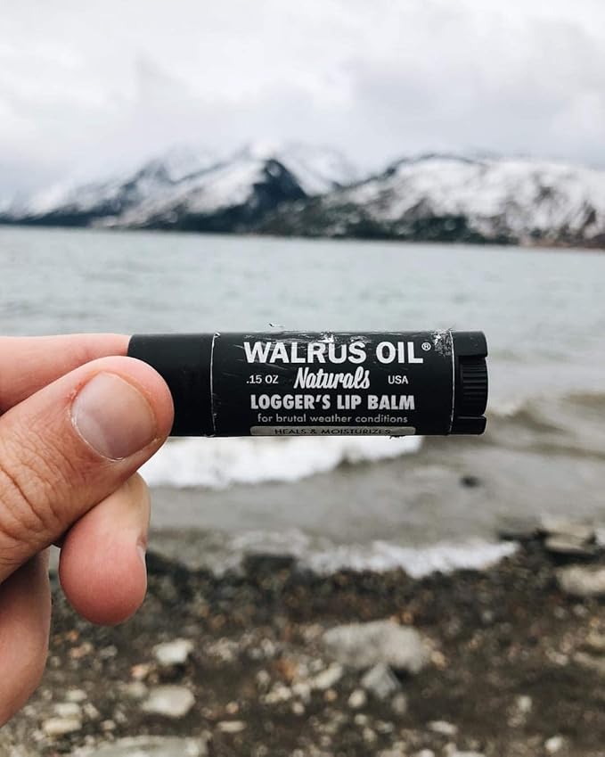WALRUS OIL - Logger's Lip Balm, 2-Pack, 100% Vegan, Made with Candelilla Wax, Almond Oil, Coconut Oil, Jojoba Oil, and Natural Ingredients.-VivaGrace Women