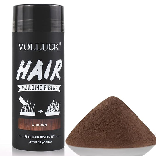 VOLLUCK Hair Fibers for Thinning Hair, Instant Coverage Hair Building Fibers for Women and men, Natural Hair Powder for Conceal Hair Loss 28 g (Auburn)-VivaGrace Women