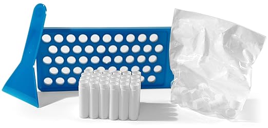 DIY Lip Balm Making Kit with Filling Tray, Spatula, and 24 White Lip Balm Tubes with Caps (0.15 oz each) - Make Your Own Lip Balm Set for Crafters or Professionals by SKS Bottle and Packaging, Inc.-VivaGrace Women