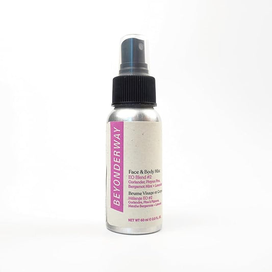 Multi-Use Mist 60ML - Signature Essential Oil Blend No. 2 with Bergamot Mint, Coriander, Lavender & Pinyon Pine - Infused with Aloe Vera Leaf Juice, Hydrates & Balances Skin-VivaGrace Women