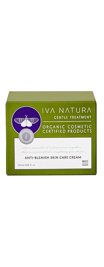 Organic Anti Blemish Skin Care Cream with Blueberry Extracts 1.68 fl oz-VivaGrace Women