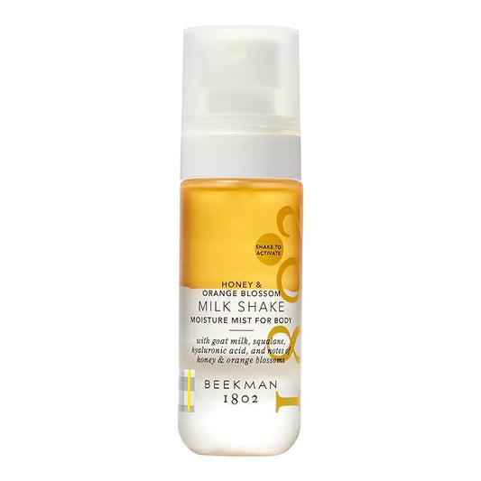 Beekman 1802 Honey & Orange Blossom Milk Shake - Body Mist - 2.0 fl. oz - With Hyaluronic Acid & Jojoba Oil - Instantly Moisturizes, Hydrates & Softens - Good for Sensitive Skin - Cruelty Free-VivaGrace Women