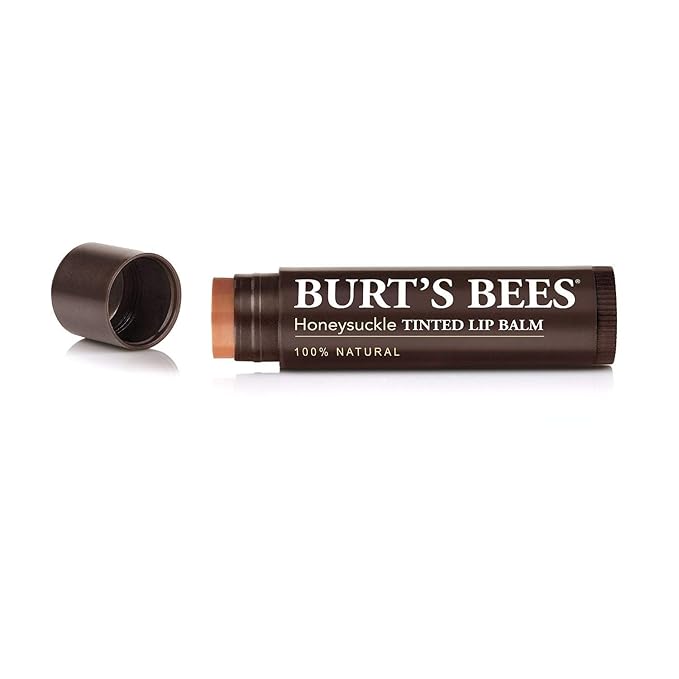 Burts Bees Tinted Lip Balm, Honeysuckle, 0.15 Ounce (3 Pack)-VivaGrace Women