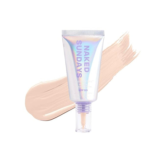 Naked Sundays BeautyScreen™ SPF 50 Mineral Peptide Foundation Tint – 2-in-1 Skin Tint & Mineral Sunscreen | Radiant, Buildable Coverage, Acne-Safe, Infused with Peptides (1.5 Fair Cool, 1.01 Fl Oz)-VivaGrace Women