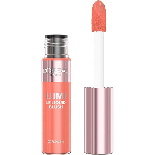 L'Oreal Paris True Match Lumi Le Liquid Blush, Intense Lightweight Blush Formula With Liquid Pigments, Dewy Rich Coral, 0.33 Fl Oz-VivaGrace Women