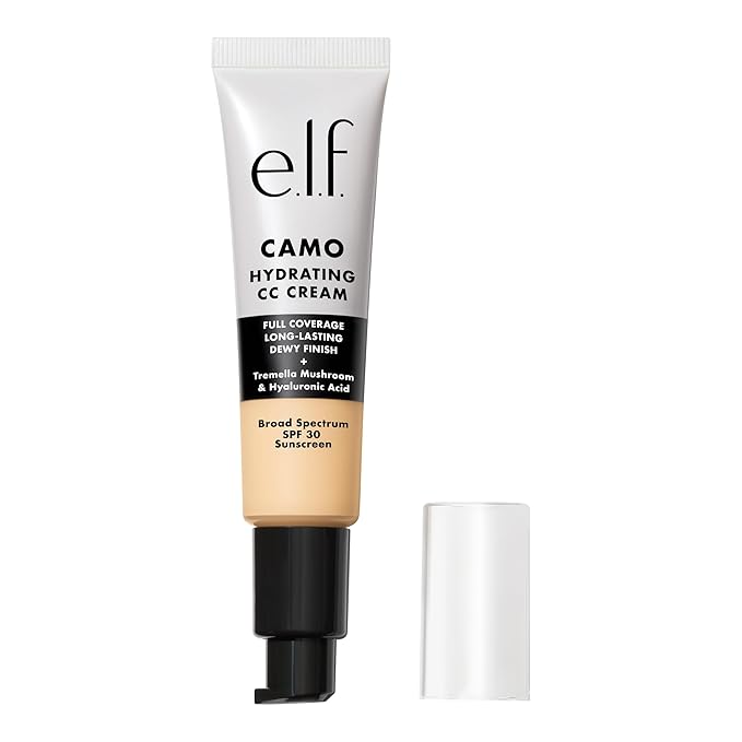 e.l.f. Hydrating Camo CC Cream, SPF 30, Color Correcting Full Coverage Foundation For A Dewy Finish, Vegan & Cruelty-Free, Fair 100 W-VivaGrace Women
