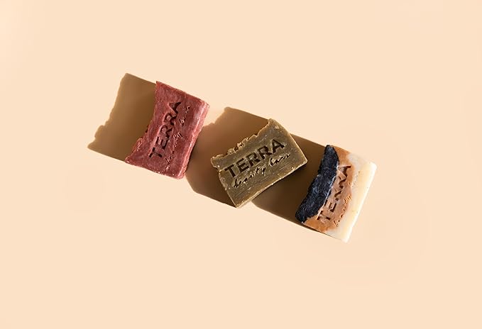 Terra Beauty Marble Beauty Bar Solid Facial Cleaner with Brazilian Clay and Charcoal