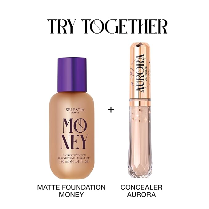 Matte Foundation Money - Long-Lasting Makeup Foundation with Flawless & Buildable Coverage - Liquid Foundation for All Skin Types (Vanilla)-VivaGrace Women