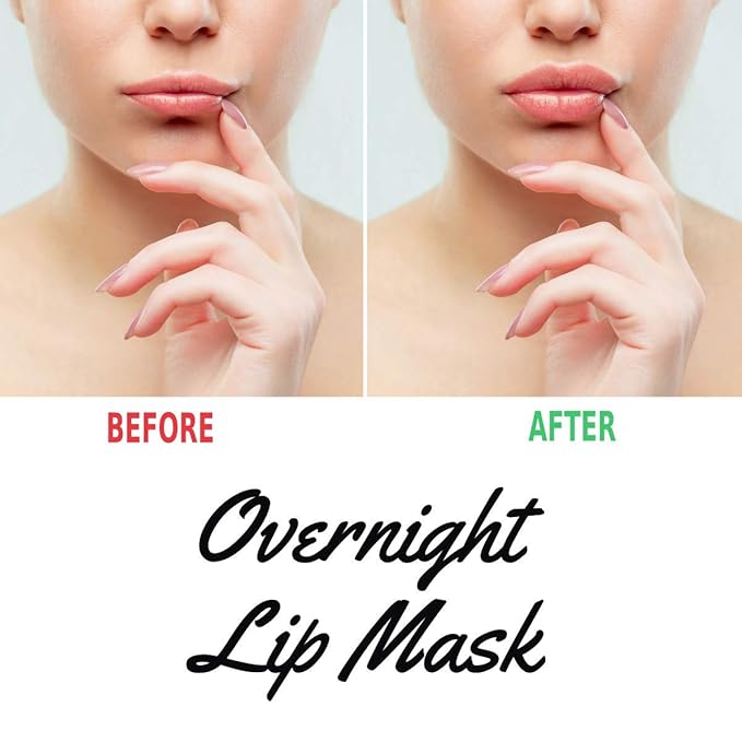 Green Tea Matcha Lip Sleeping Mask Overnight with Applicator, Dry Lips Treatment with Coconut Oil, Vitamin E, Fig Extract, Orchid, and Shea Butter, Moisturizer for Dry, Chapped, Cracked Lips-VivaGrace Women