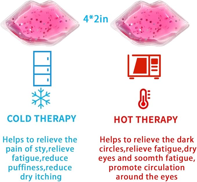 Eye Pad, Gel Eye Pad, Cooling Eye Pads, Gel Eye Mask,Gel Ice Pack, Cooling Ice Eye Masks, Hot Cold Eye Mask, Eye Ice Pack, Gel Eye Mask for Puffy Eyes, Migraine, Puffiness (10 pcs)-VivaGrace Women