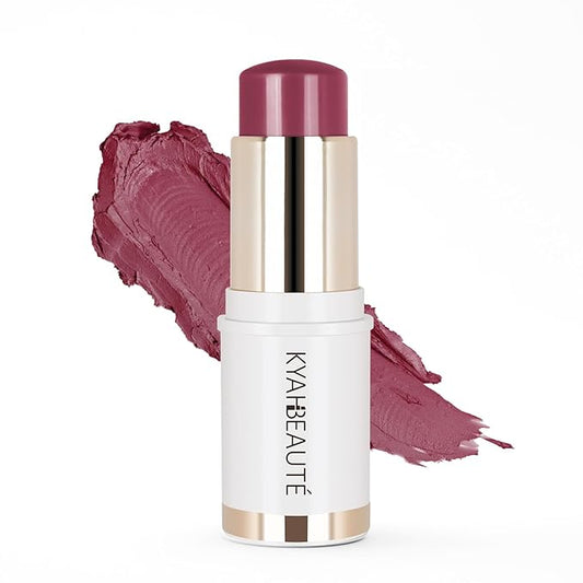 Blush Stick, Cream Blush for Cheeks and Lip Tint, Dewy Finish, Buildable & Blendable Color, Lightweight & Long-Lasting Formula | Mauve, 0.53fl.Oz-VivaGrace Women
