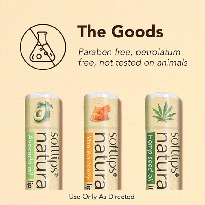 Softlips Natural with Avocado Oil Lip Balm (6)-VivaGrace Women