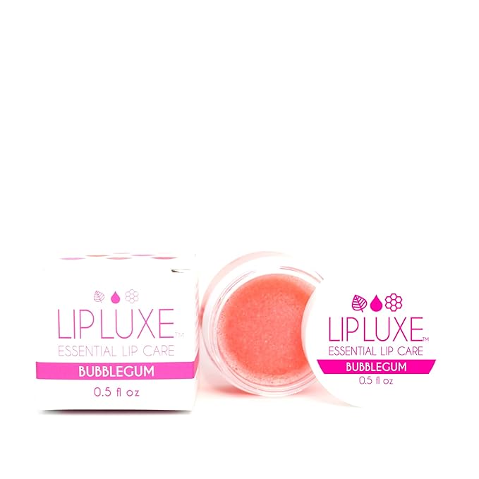 LipLuxe Bubblegum Lip Balm, 0.5 fl oz. — Moisturizing Lip Care for Dry Cracked Lips. Made with Honey, Vitamin E, Coconut Oil, Bubblegum Pink-VivaGrace Women