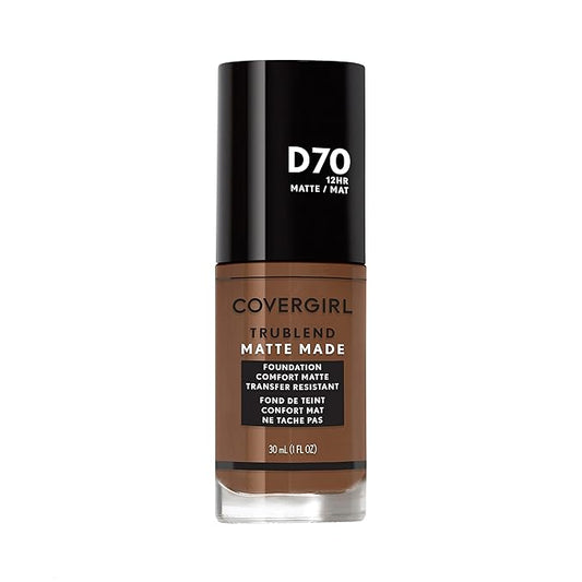 COVERGIRL TruBlend Matte Made Liquid Foundation, Cappuccino , 1 Fl Oz (Pack of 1)-VivaGrace Women
