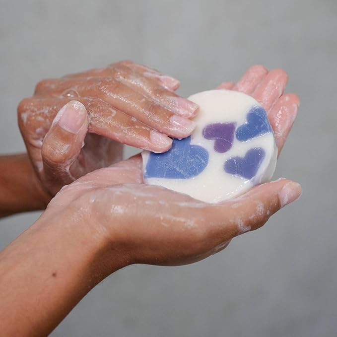 ANIHANA Handcrafted Natural Soap with Coconut Oil, Gentle Cleansing, Paraben Free, Refreshing Lavender Love Scent, 4.23 oz-VivaGrace Women