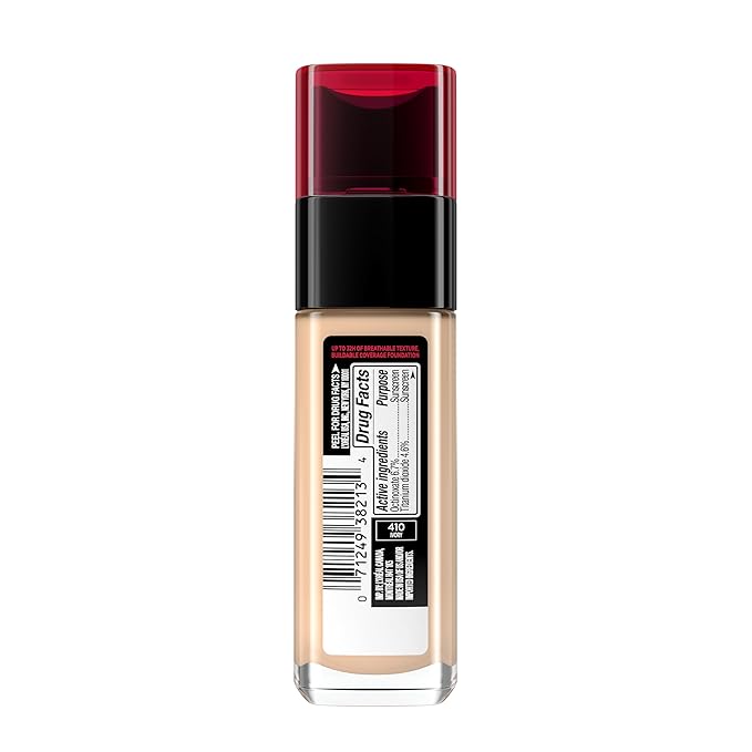 L'Oreal Paris Makeup Infallible Up to 32 Hour Fresh Wear Lightweight Foundation, 410 Ivory, 1 Fl Oz, Packaging May Vary-VivaGrace Women