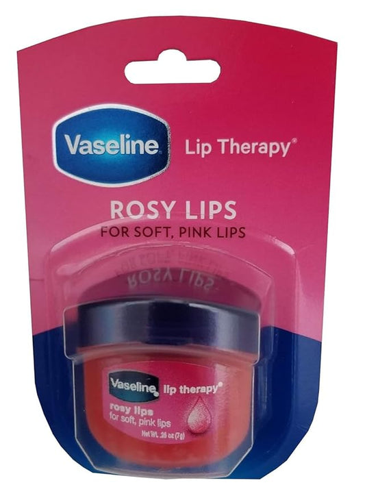 Vaseline Lip Therapy Rosy Lips Flavor Dry Chapped Lips 0.25 Oz (7g)-VivaGrace Women