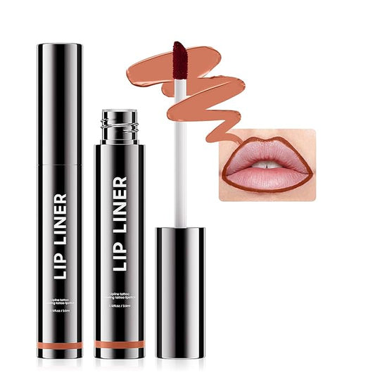 Peel Off Lip Liner Stain - Non-Stick Cup Lip Comfortable Vivid Color Peel Lip Stain Transfer-Proof & Long - Wear, Create Beauty & Charming Lip Makeup For All Skin Types with All-Day (#01 Nude)-VivaGrace Women