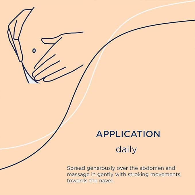 Massage Body Oil for Pregnant Woman – Maternity Skincare Oil, Skin Elasticity Increase by 35% – Prevents Stretch Marks, Safe to use for mom & Baby – Vegan, 125 ml / 4.23 Fl Oz-VivaGrace Women