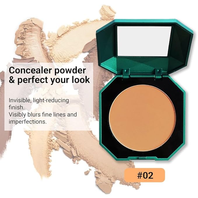 Pressed Matte Face Powder Makeup & Setting Powder for Poreless Wrinkle Blurring Contour Concealer Finishing,Lightweight,High Coverage,Shine Control, N.W 10g (02)-VivaGrace Women