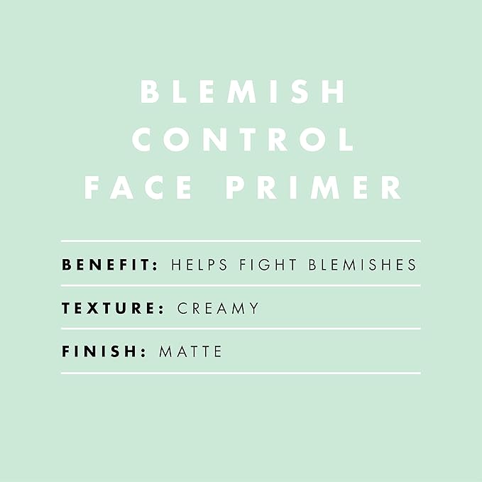 e.l.f. Blemish Control Face Primer, Soothing & Hydrating Makeup Primer For Fighting Blemishes, Grips Makeup To Last, Vegan & Cruelty-free, Large-VivaGrace Women