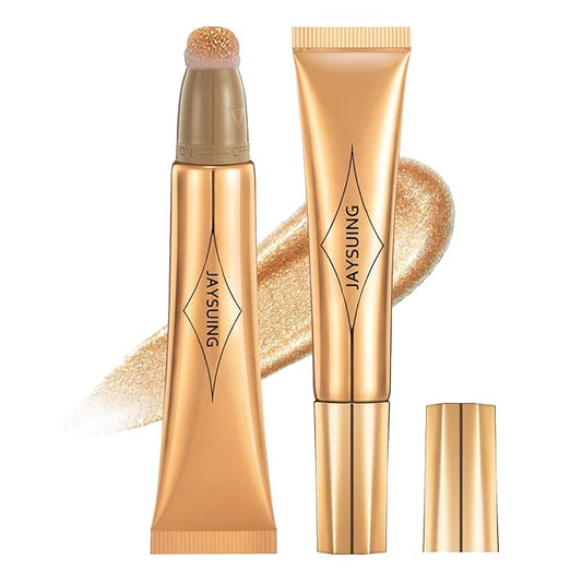 Liquid Blush Beauty Wand, Liquid Blush, Blush stick, Liquid Blush for Cheeks, Contour Beauty Wand, Natural Smooth Creamy Highlight Matte Liquid Blush Stick with Soft Cushion Applicator-VivaGrace Women