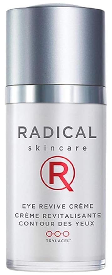 Radical Skincare Eye Revive Creme - 4 in1 Anti-Aging Solution Combats Wrinkles, Dark Circles, Puffiness, & Fine Lines - For All Skin Types Including Sensitive Skin - Paraben & Cruelty Free (0.5 Fl Oz)-VivaGrace Women