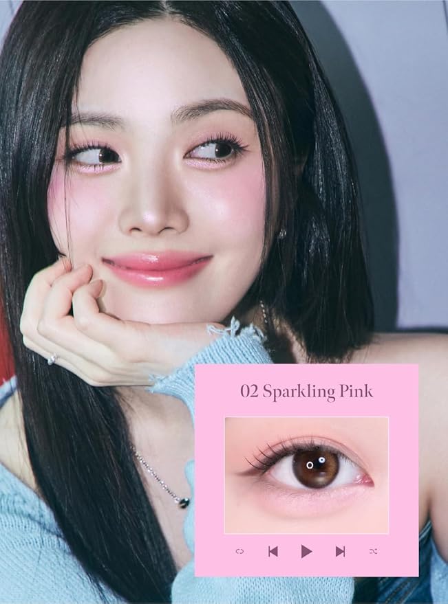 CORALHAZE Idol AEGYO-SAL Maker 02 Sparkling Pink, 2-in-1 Under-Eye Highlighter and Contour Liner for Bright, Voluminous Eyes, Long-Lasting, Smudge-Proof Shimmer Stick with Natural Glow, Korean Beauty-VivaGrace Women