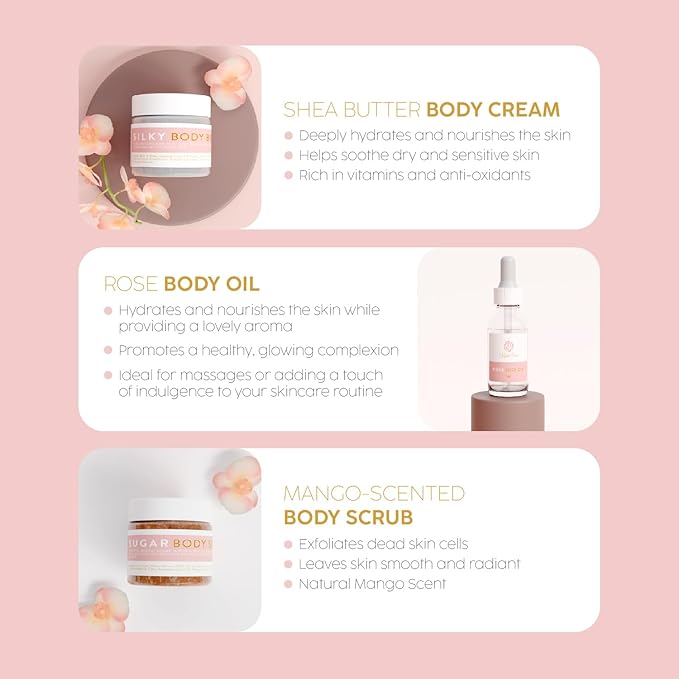 Luxury Spa Gift Basket for Women - Relaxing Self Care Kit with Body Scrub & Cream, Facial Mist, Scented Candle & More - Perfect Birthday Gift For Women - Box Set of 9 Pcs-VivaGrace Women