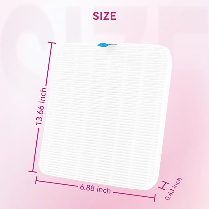 Makartt Nail Dust Collector Filter - Replacement Filter Reusable Dust Filter For Larina Nail Dust Collector Vacuum Fan Dust Nail Tool Attach 99% of Nail Dust Easy to Clean 2 Pack White-VivaGrace Women