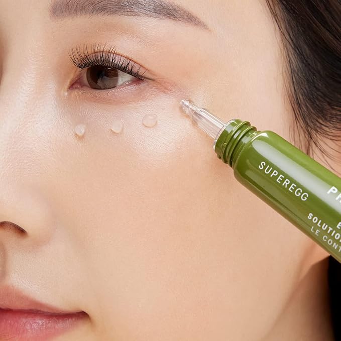 SUPEREGG Phyto Bounce Eye Contour Solution: For vibrancy and restoration. Concentrated solution cream with Tremella Mushroom and Peptides. 15ML / 0.5 FL OZ-VivaGrace Women