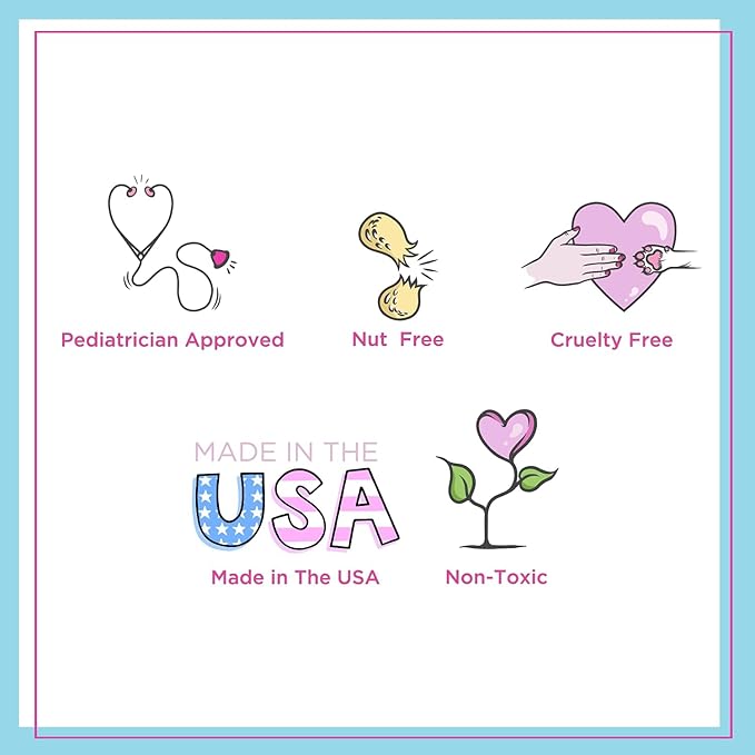 Petite 'n Pretty Makeup Set for Kids (Dream in Pink) - Makeup for Tweens & Teens - Featherlight Clear Mascara and Brow Gel, Multi Stick for Eyes & Cheeks, Lip Balm, Made in the USA-VivaGrace Women