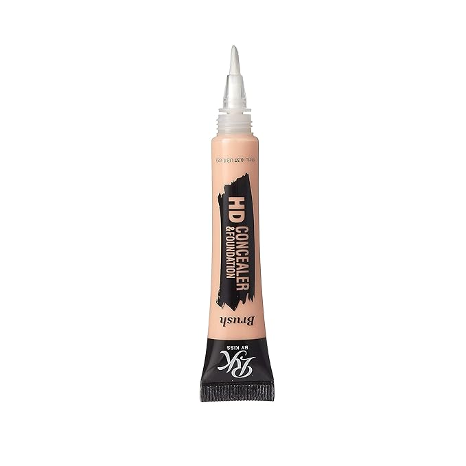 Ruby Kisses HD Concealer & Foundation Brush Flawless Full Coverage Face Makeup Lightweight Highlighter Long Lasting Under Eye Conceals Contour Corrector (Nude)-VivaGrace Women