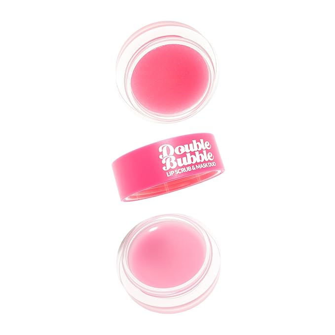 Beauty Bundle Lip Care AmorUs Double Bubble Lip Mask & Scrub Duo For Dry/Chapped/Cracked Lips Lip Exfoliant Promotes Healing & Collagen Lip Mask-VivaGrace Women