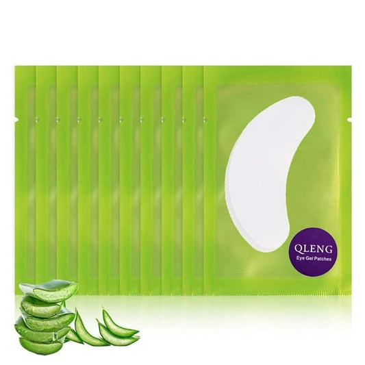 55 Pairs Set, Under Eye Hydrogel Pads, Professional Lint Free Eye Mask Eyelash Extension Gel Patches Kit for Adhesive Lash Beauty Tool (Green)-VivaGrace Women