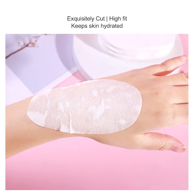 400pcs Disposable Eye Mask Paper, Moisturizing Pure Cotton DIY Sheet for Under Eye Dark Circles, Irritating DIY Eye Supplies-VivaGrace Women