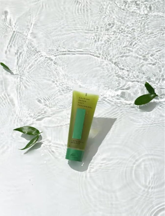 beauty Calming Green Soft Peeling Gel. Mild, Waterful Cleanser, 100ml / 3.38 fl. oz. / Hydration, Exfoliating, Deep Cleansing, Glowing, Cruelty-Free, Paraben-Free, Korean Skin Care