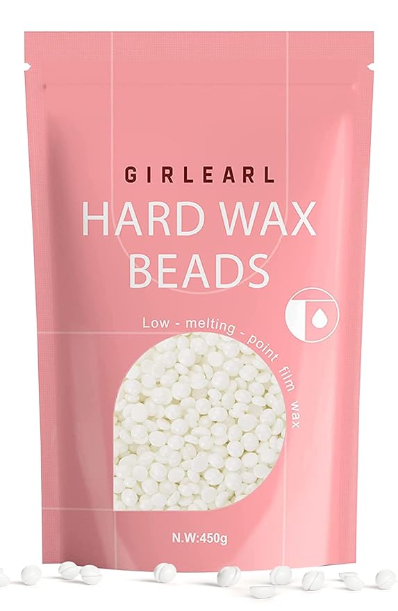 1lb Wax Beads for Hair Removal - Unscented Hard Wax Beads Refill for Professional Full Body Waxing - Ideal for Facial, Brazilian Bikini, Legs, and Underarms at Home for Women and Men (White)-VivaGrace Women
