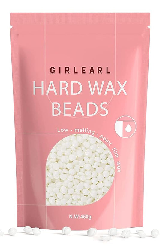 1lb Wax Beads for Hair Removal - Unscented Hard Wax Beads Refill for Professional Full Body Waxing - Ideal for Facial, Brazilian Bikini, Legs, and Underarms at Home for Women and Men (White)-VivaGrace Women