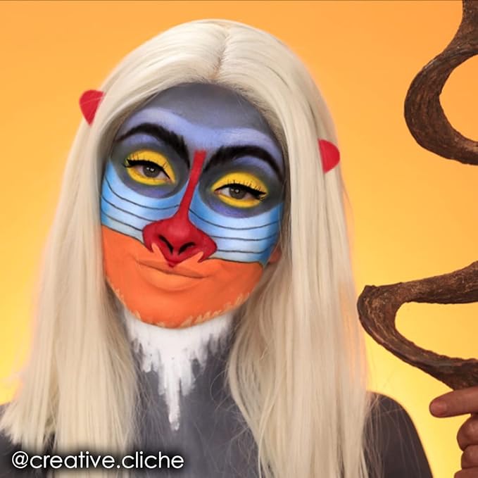 Mehron Makeup Paradise Makeup AQ Pro Size | Stage & Screen Performance, Face & Body Painting, Beauty, Cosplay, and Halloween | Water Activated Face Paint, Body Paint 1.4 oz (40 g) - Orange-VivaGrace Women